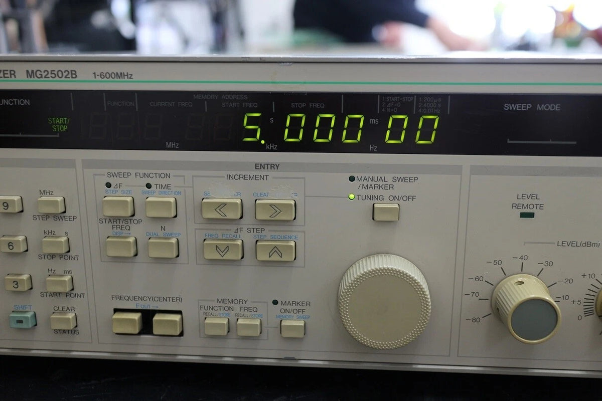 ANRITSU MG2502B 1Hz-600MHz Frequency Synthesizer