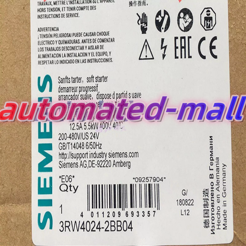 Siemens 3RW4024-2BB04 Soft Starter