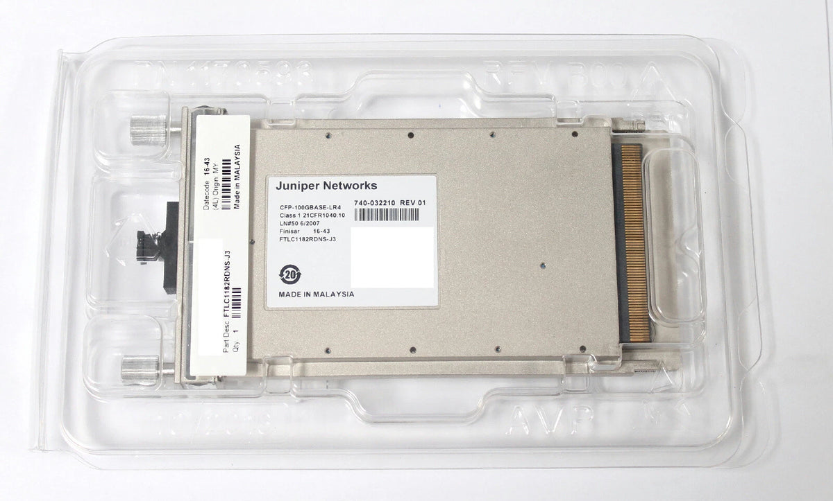 Juniper CFP-100GBASE-LR4 100Gb Single Mode Transceiver 10km Module 740-032210