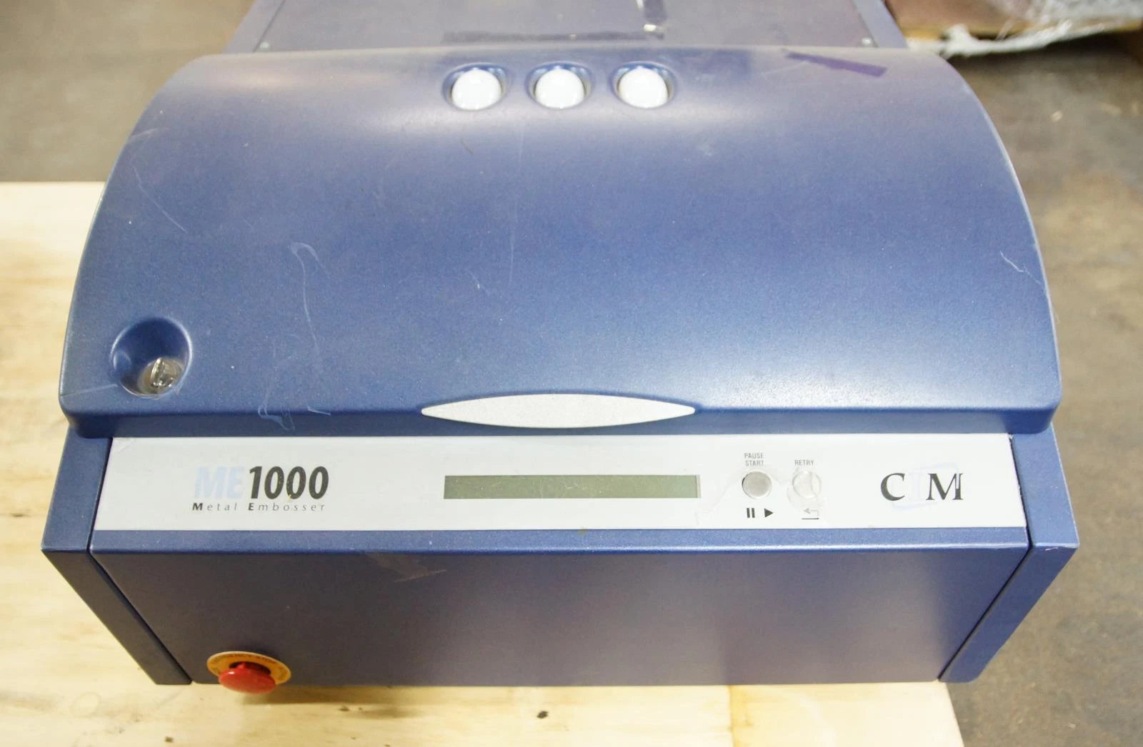 CIM ME1000 High Speed Metal Plate Embossing Machine