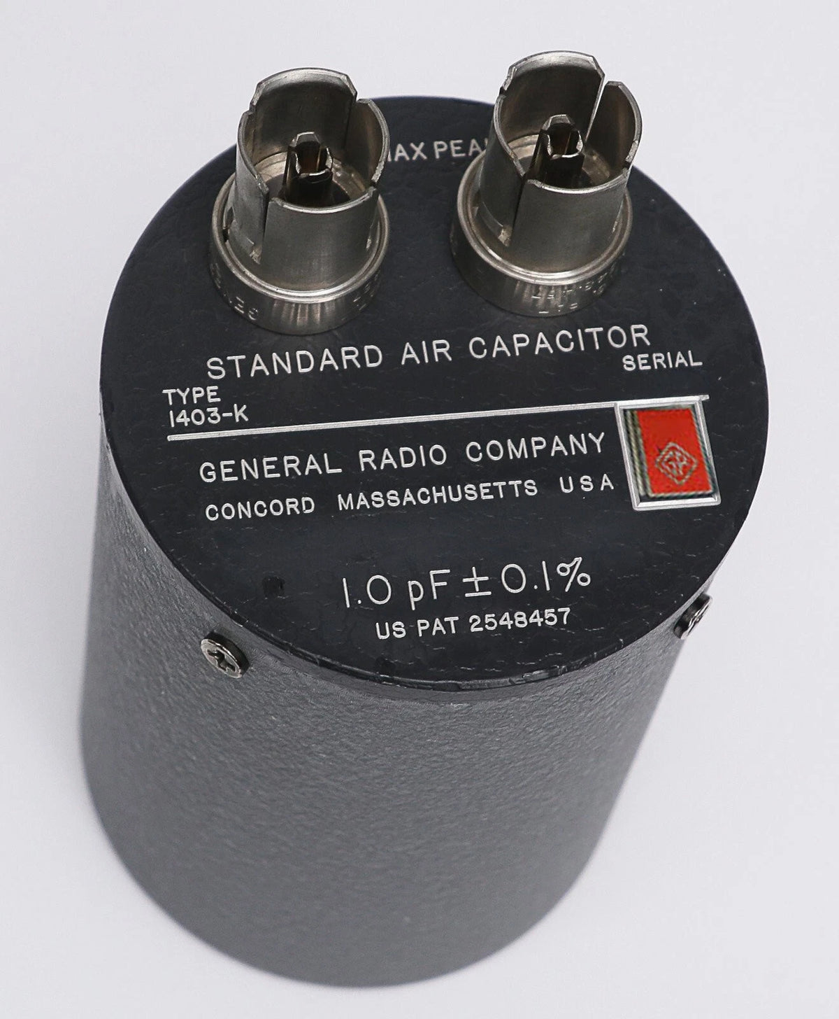 Gen Rad 1403-K Standard Air Capacitor 1.0 pF +/- 0.1%