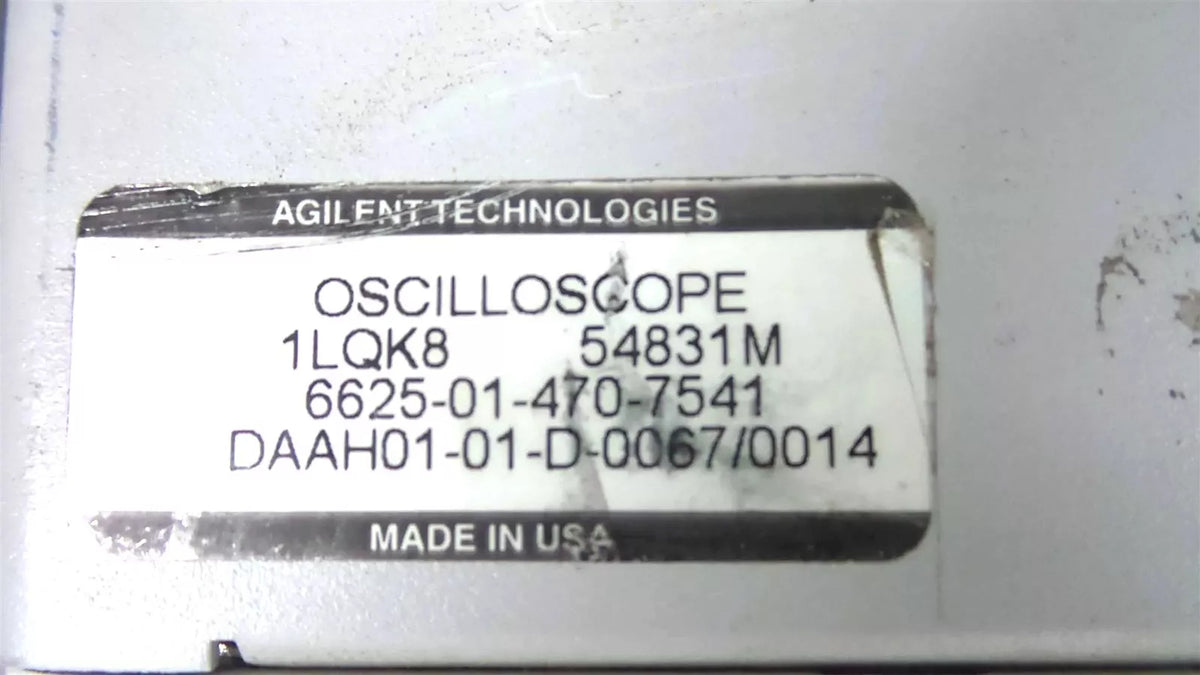 Agilent Infiniium Oscilloscope 600 MHz 4 GS/a (54831M)