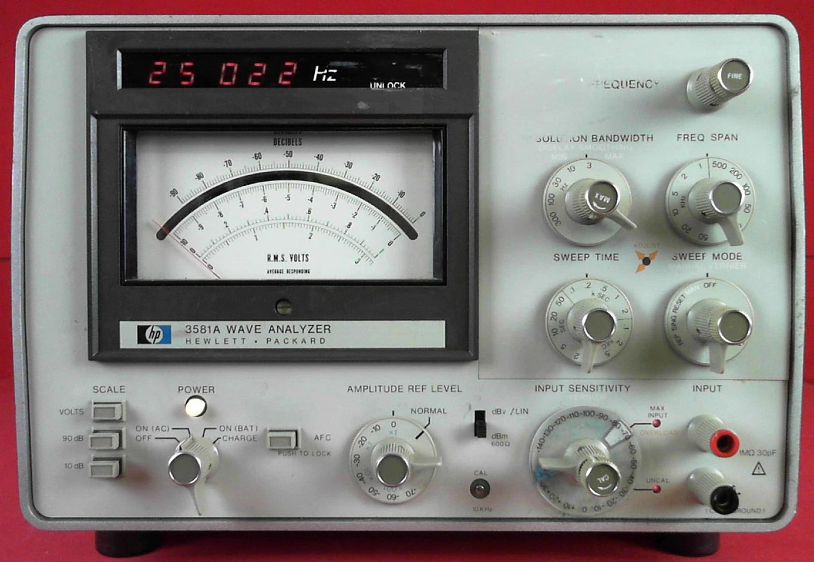HP 3581A Wave Analyzer 15 Hz to 50 kHz