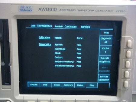 AWG610 2.6GS/s Arbitrary Waveform Generator