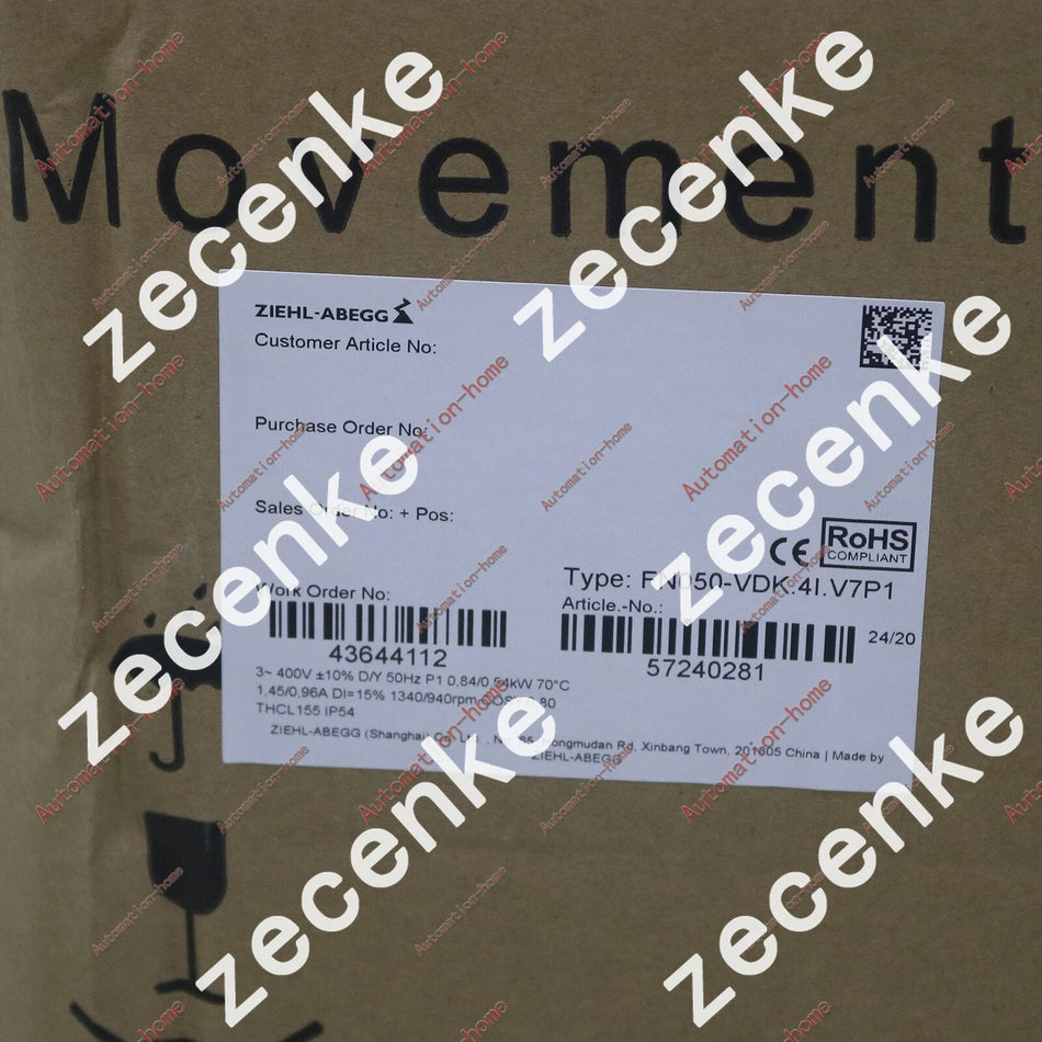 ZIEHL-ABEGG Axial Flow Fan FN050-VDK.4I.V7P1