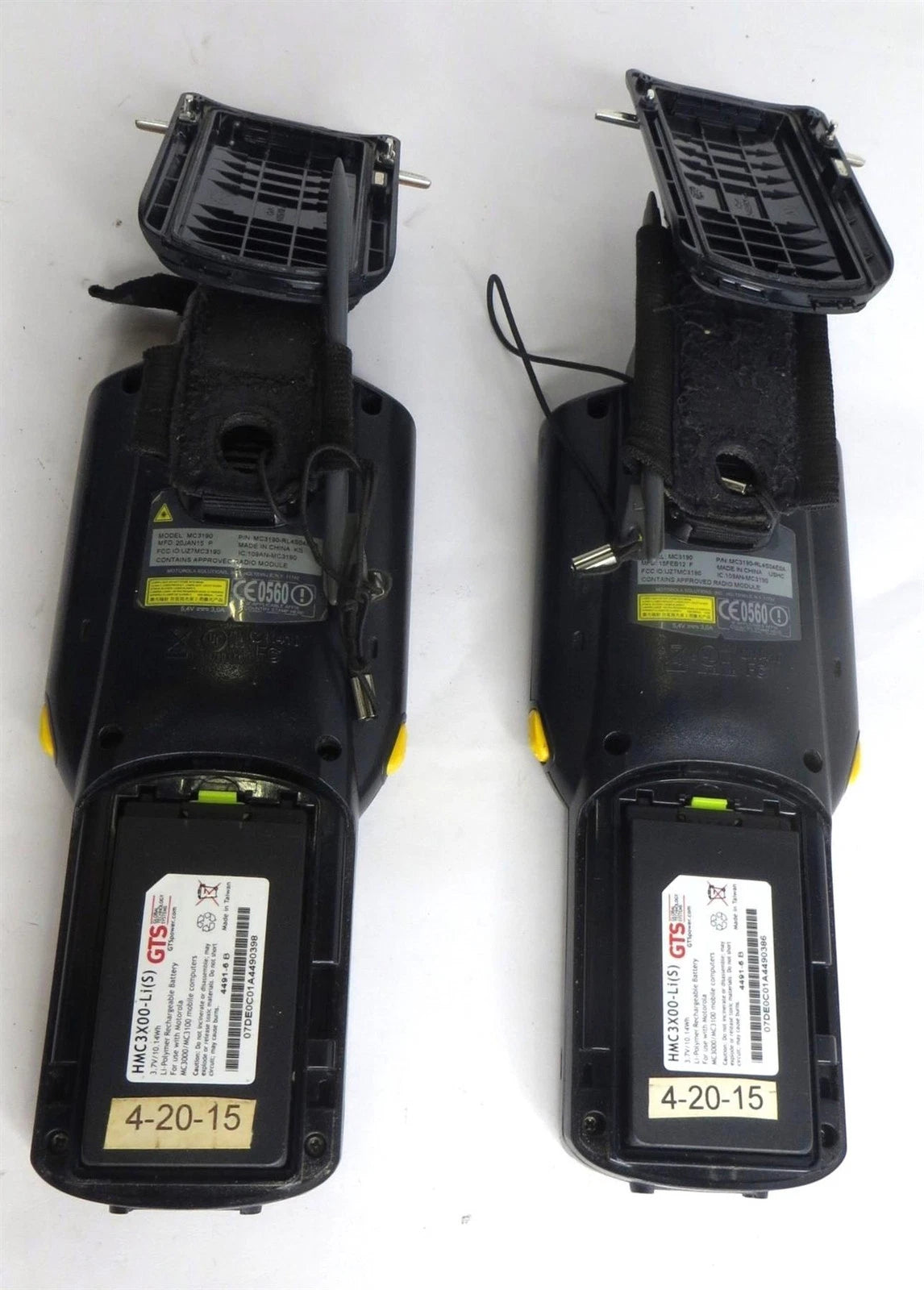 Lot of 2 Motorola MC3190-SL4H24E0A Barcode Scanner Mobile