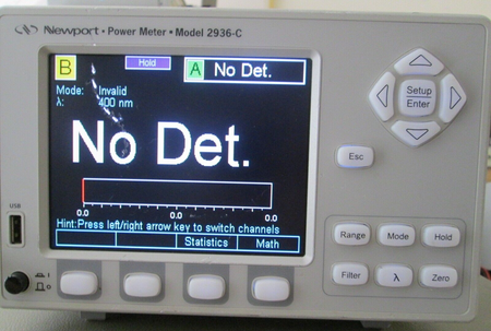 Laser Power Meter Dual Channel by Newport