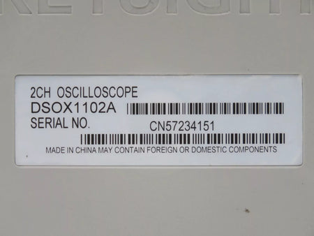 Keysight DSOX1102A Digital Storage Oscilloscope 100MHz Bandwidth 2 GSa/s