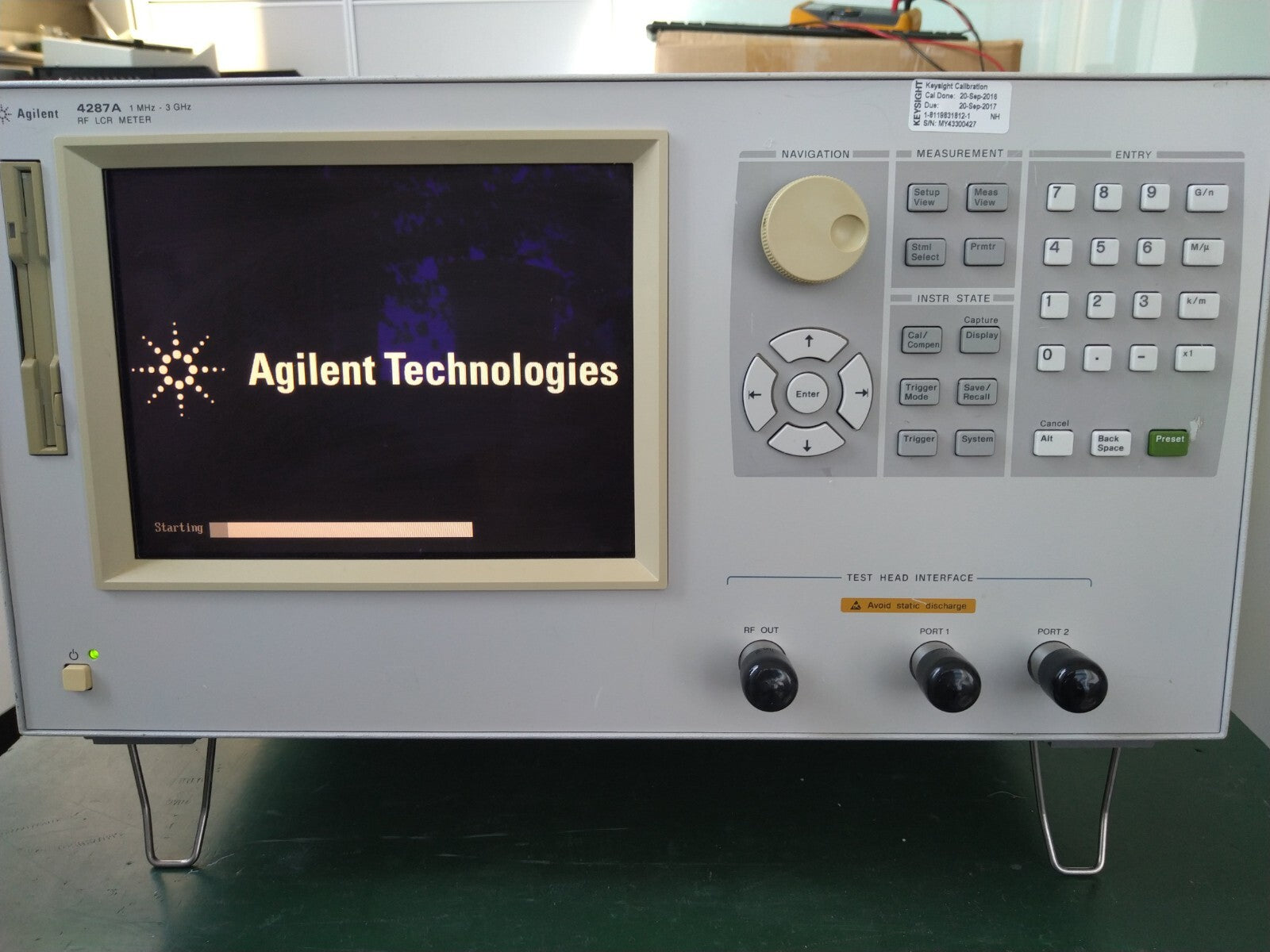 Agilent 4287A  1 MHz - 3 GHz RF LCR Meter w/ option 010 _0427