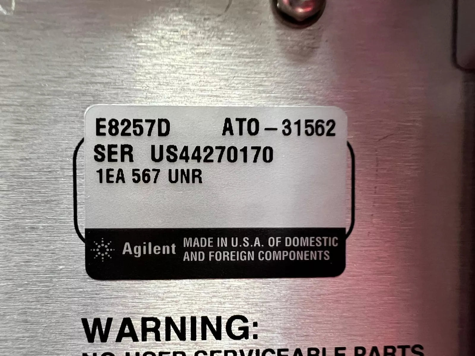 Agilent/Keysight E8257D PSG Analog Signal Generator, 250kHz to 67GHz