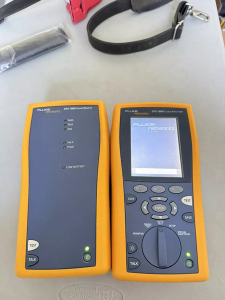 FLUKE NETWORKS DTX-1800 MM MFM2 Cable Analyzer Fiber Copper Certification Tester