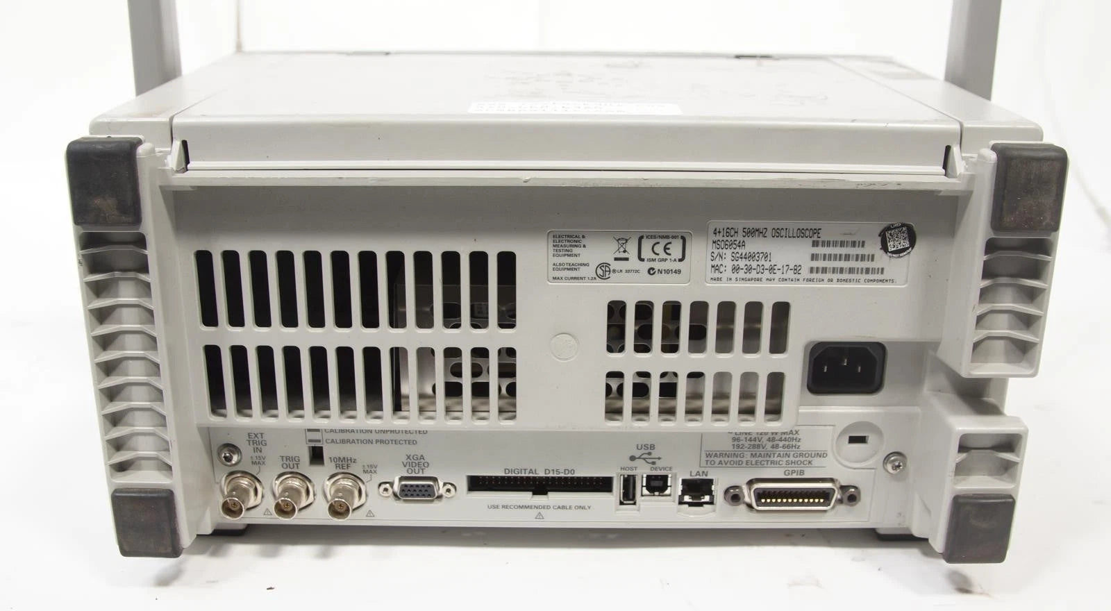 Agilent MSO6054A 500 MHz 3Channel 4 GS/s Mixed Signal Scope OPT MSO MST E00