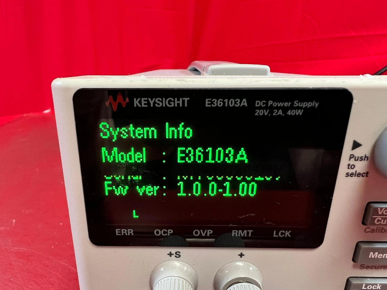 Agilent/Keysight E36103A DC Power Supply, MY56096107