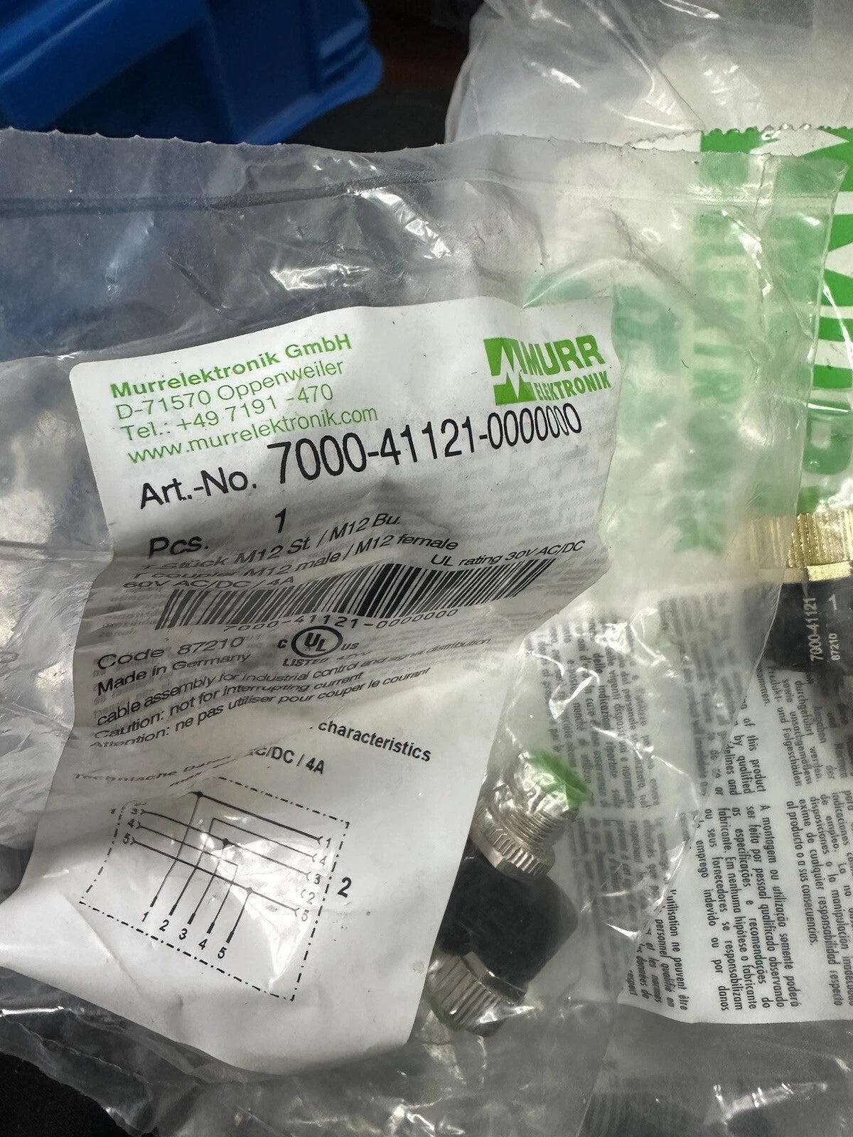 MURR Elektronik 7000-41121-0000000 | T-Stück M12