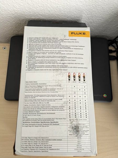 Fluke 378 FC Non-Contact Voltage Clamp Meter with Field Sense & iFlex