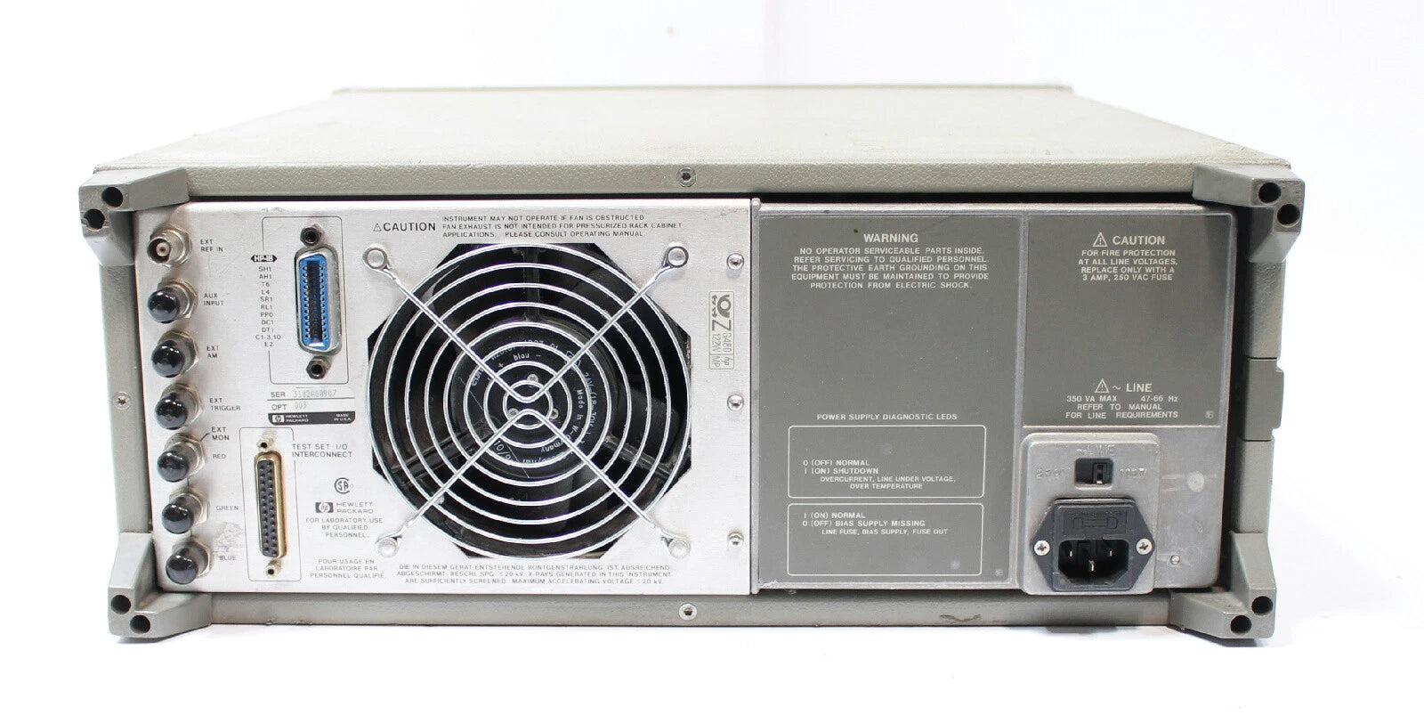 HP / Agilent 8752A RF Network Analyzer 300 kHz to 3 GHz with Option 003