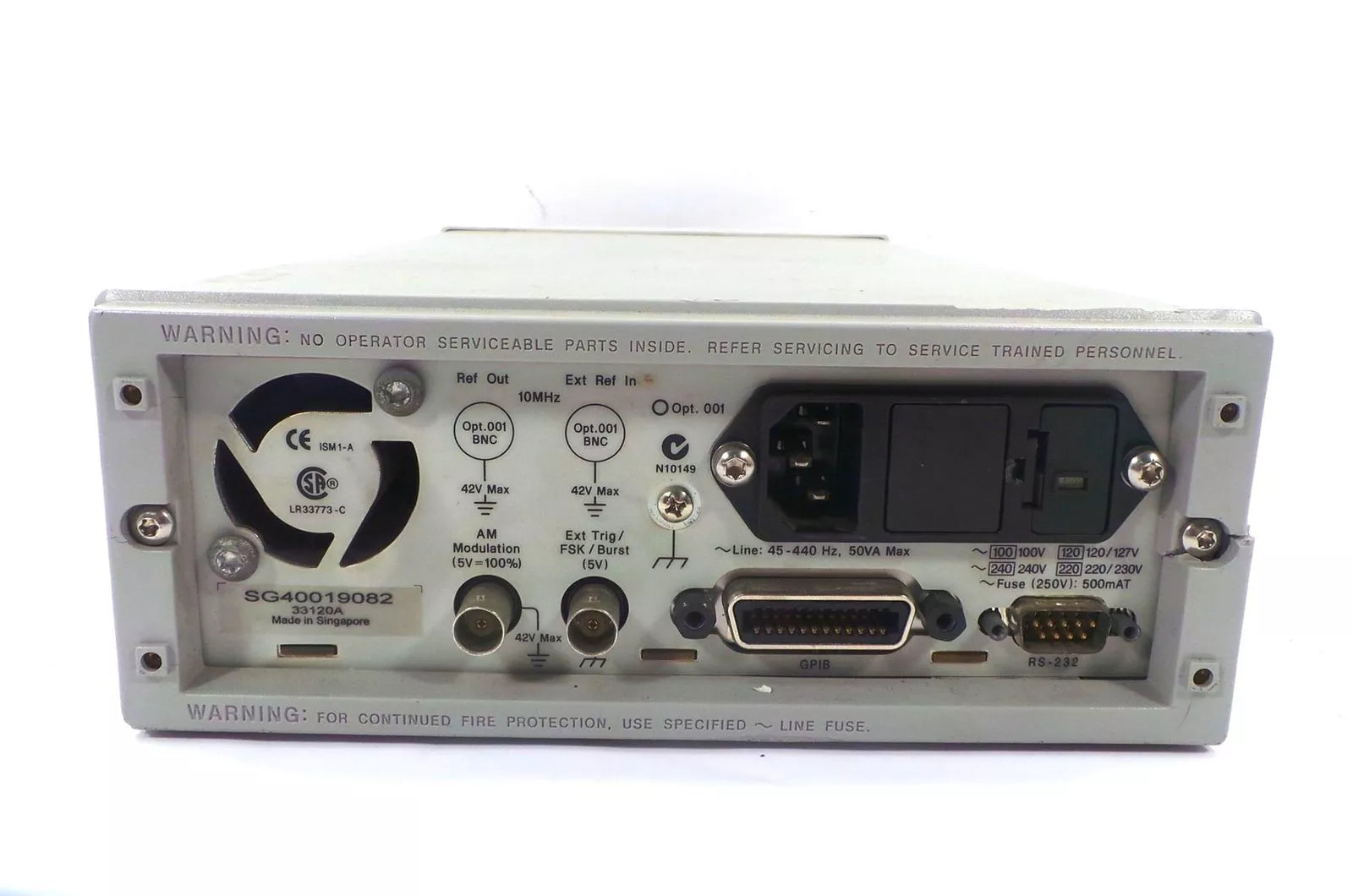 Agilent 33120A 15 Mhz Function⁄ Arbitrary Waveform Generator NG15