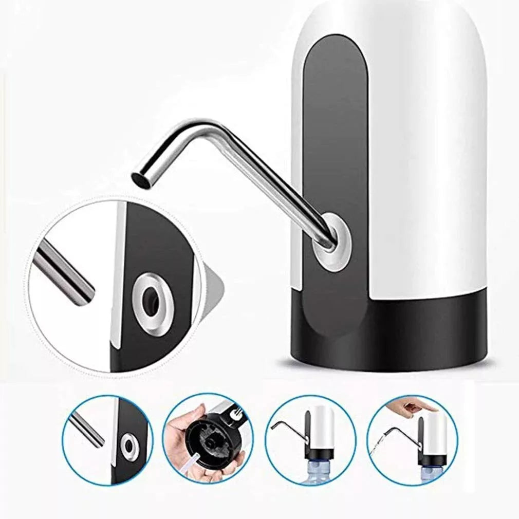 Automatic Wireless Portable Mini Rechargeable Water Bottle Can Dispenser Pump