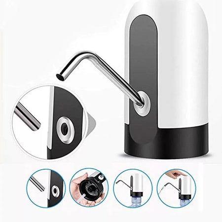 Automatic Wireless Portable Mini Rechargeable Water Bottle Can Dispenser Pump