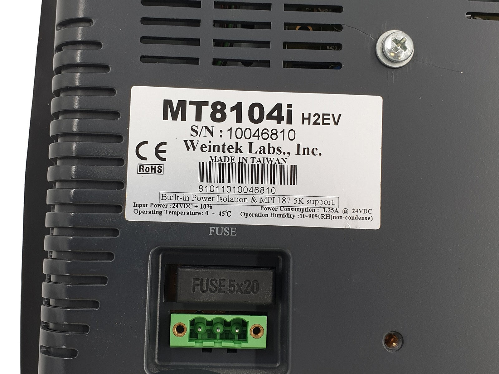 Weinview MT8104i 10.1-inch TFT Display