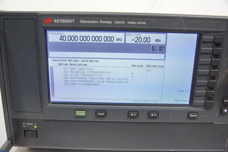 Agilent/ Keysight E8257N (E8257D) 40GHz PSG Sweep Generator OPT 007 1E1 UNT UNW