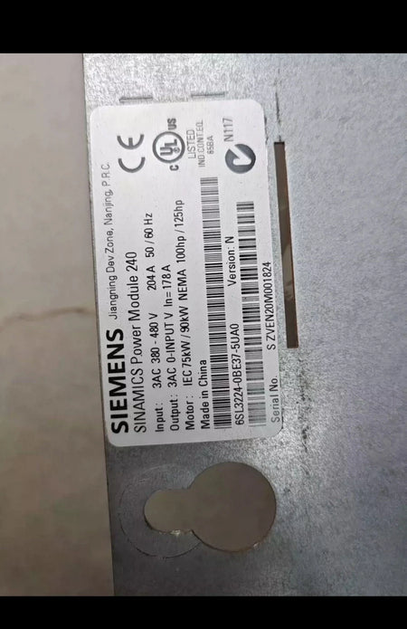 Siemens 6SL3224-0BE37-5UA0: Power Module for Efficient Drive Control