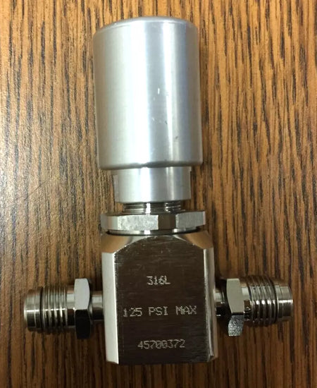 Parker Veriflo 930 Series 45700372 316L 1/4 Face Seal 2-Ports Style Diaphrag