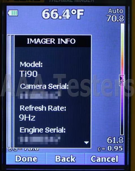 Fluke Ti90 9Hz 80 x 60 Infrared Thermal Imaging Camera IR Imager Ti 90