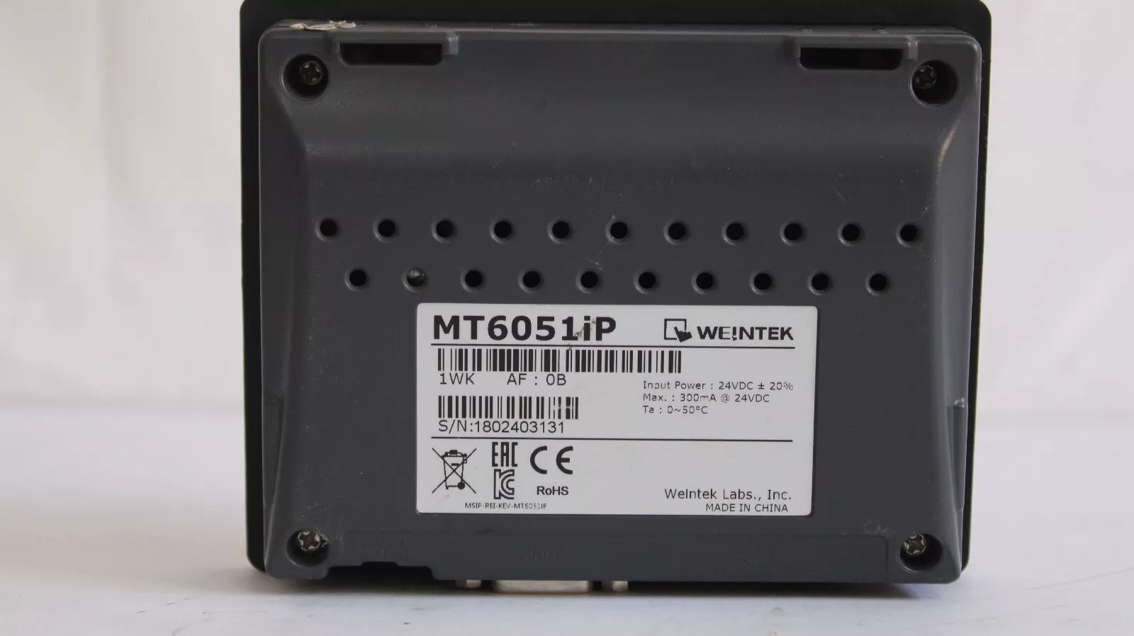 WEINTEK MT6051iP HMI 4 Touch Screen Panel Display for Students 24V DC