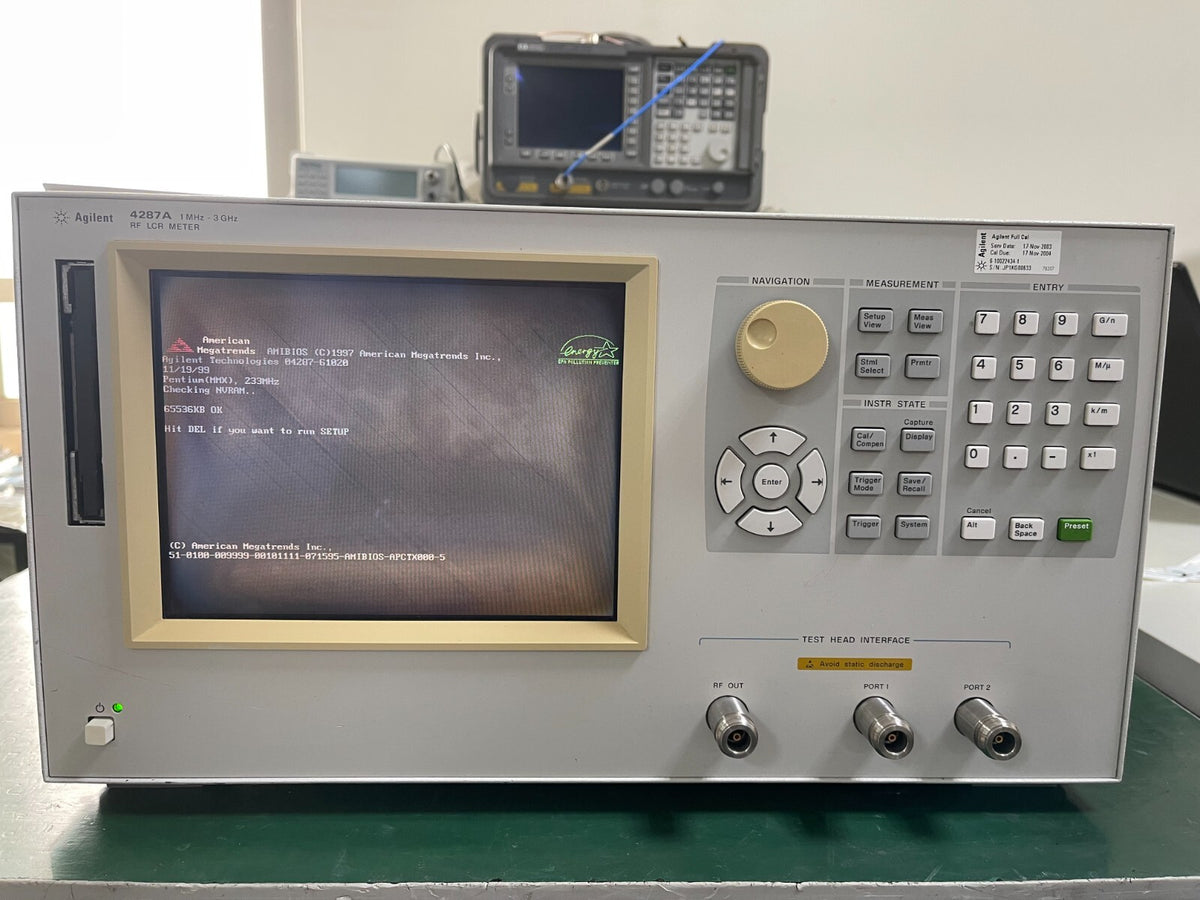 Agilent 4287A  1 MHz - 3 GHz RF LCR Meter w/ option 010 _0633