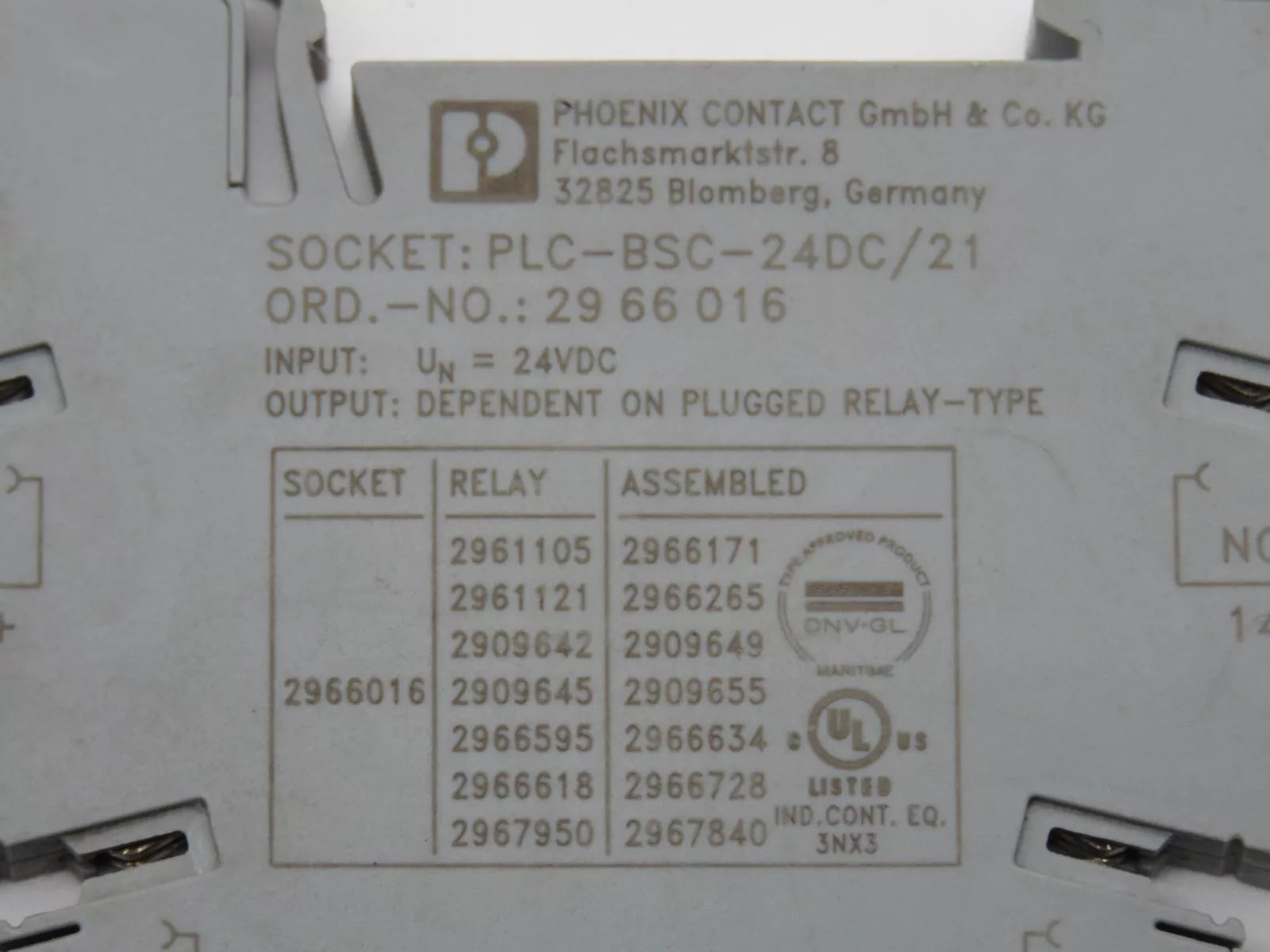 4 pcs Phoenix Contact PLC-RSC-24DC/21 Relay Module 2961105