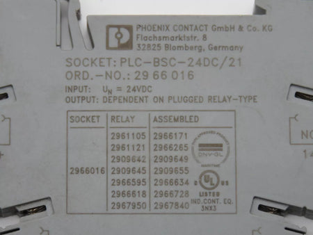 4 pcs Phoenix Contact PLC-RSC-24DC/21 Relay Module 2961105