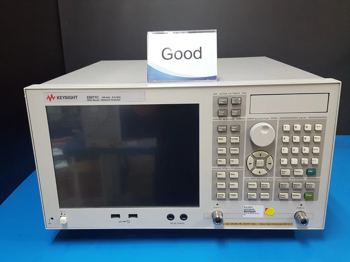 Keysight E5071C Network Analyzer 100kHz-8.5GHz Opt. 285 1E5 008 019 (7006)