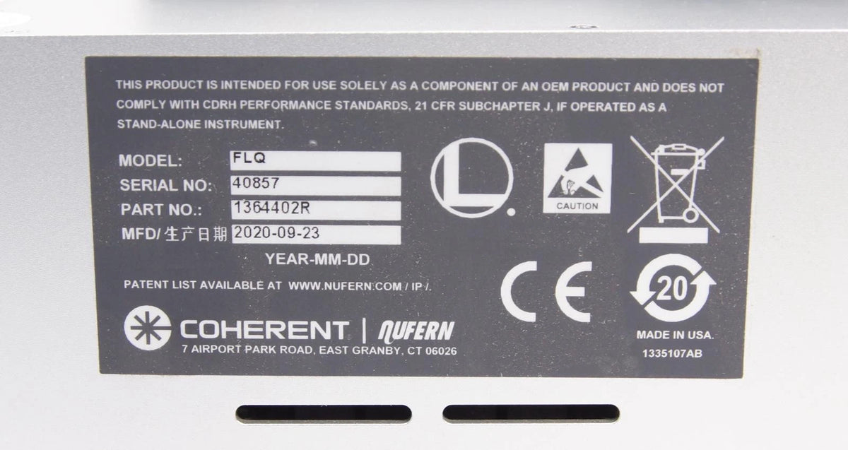 Coherent FLQ NUFERN 1364402R Fiber Laser Marker