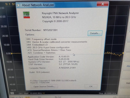 Keysight N5242A 4 Ports 26GHz PNA Network Analyzer