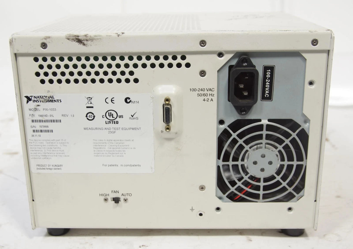 National Instruments NI PXI-1033 Chassis 5-Slot PXI Mainframe