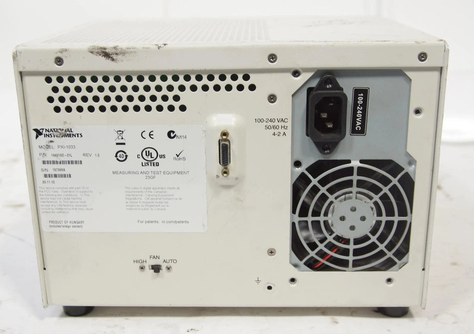 National Instruments NI PXI-1033 Chassis 5-Slot PXI Mainframe