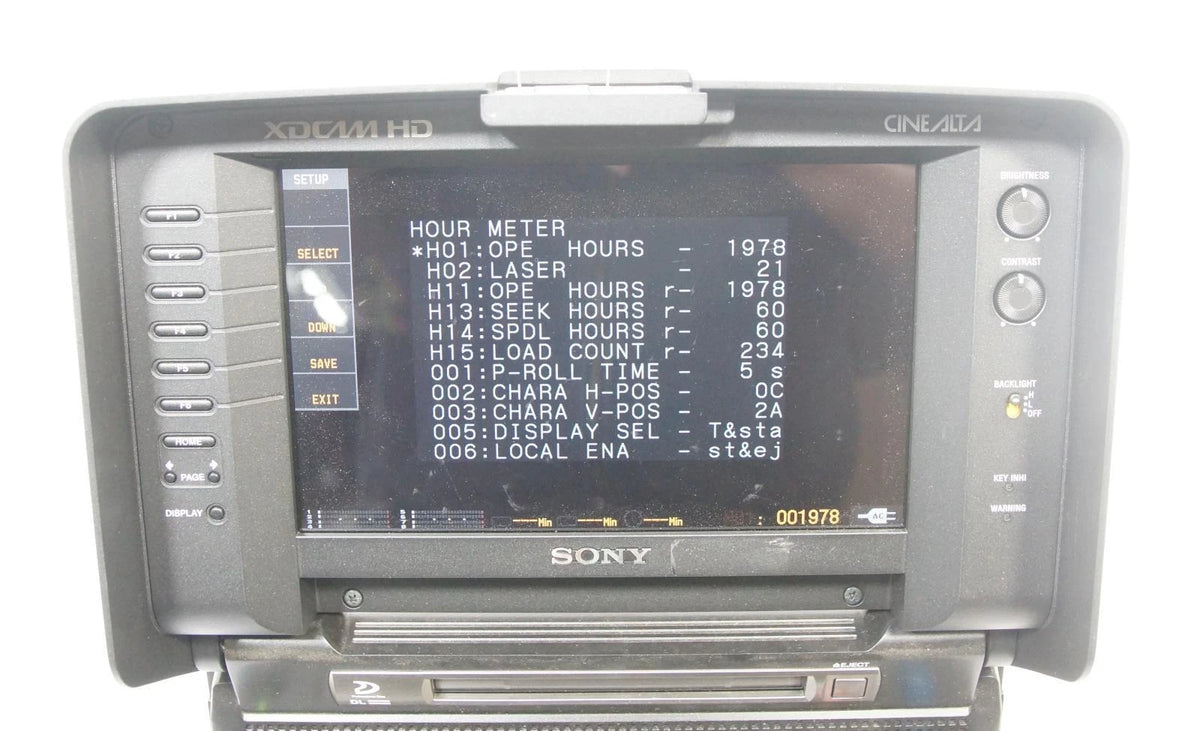 Sony PDW-HR1 XDCAM Professional Disc Field Recorder