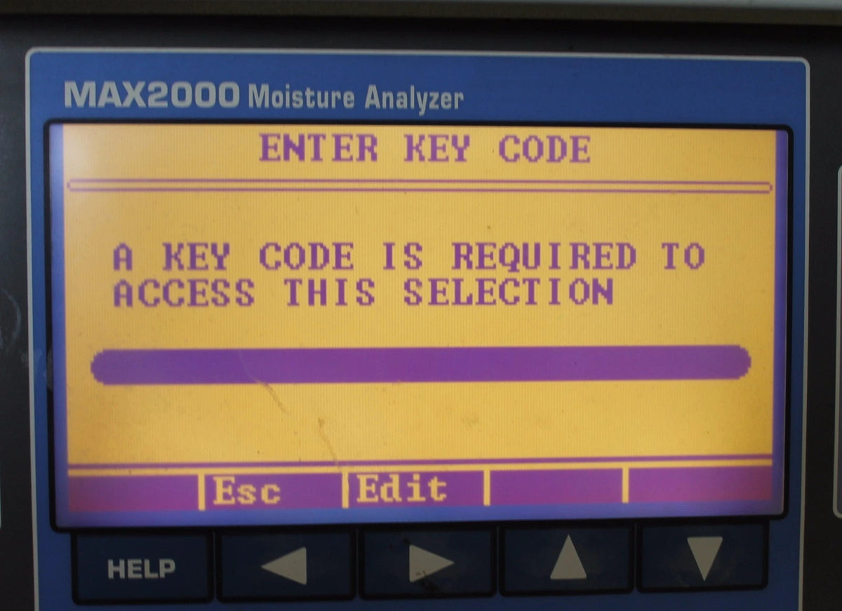 Arizona Instruments Computrac MAX-2000 Moisture Analyzer AS-IS
