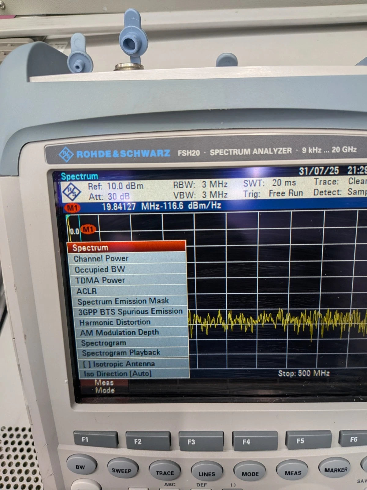 🔥Rohde & Schwarz R S Fsh20 K17 Handheld Spectrum Analyzer /Meter+Sensor !Cal'd!