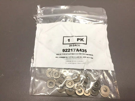 18-8 SS Type B Flat Washer for Soft Materials - Pack of 25
