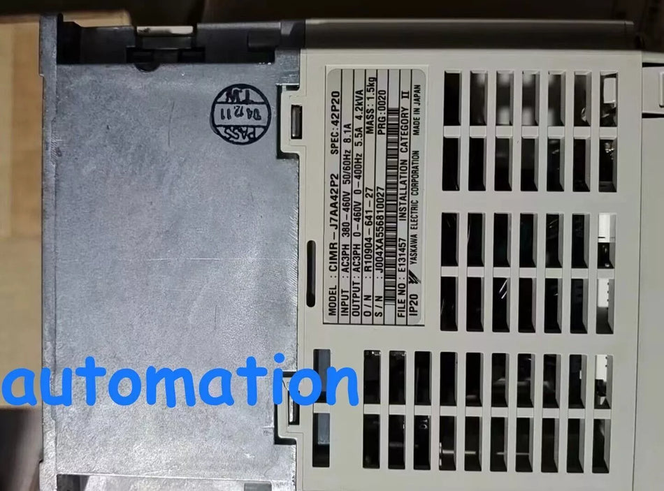 1PC Used CIMR-J7AA42P2 Yaskawa inverter 380V-2.2KW #1##/
