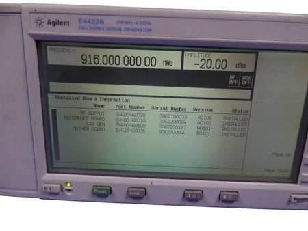 Agilent E4422B ESG Series Signal Generator 250 kHz - 4 GHz