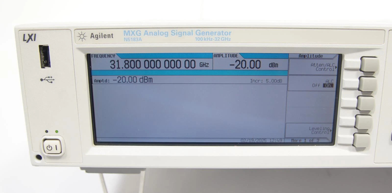 Agilent N5183A 32GHz MXG RF Analog Signal Generator OPT 1E1 532 ALB UNT UNW