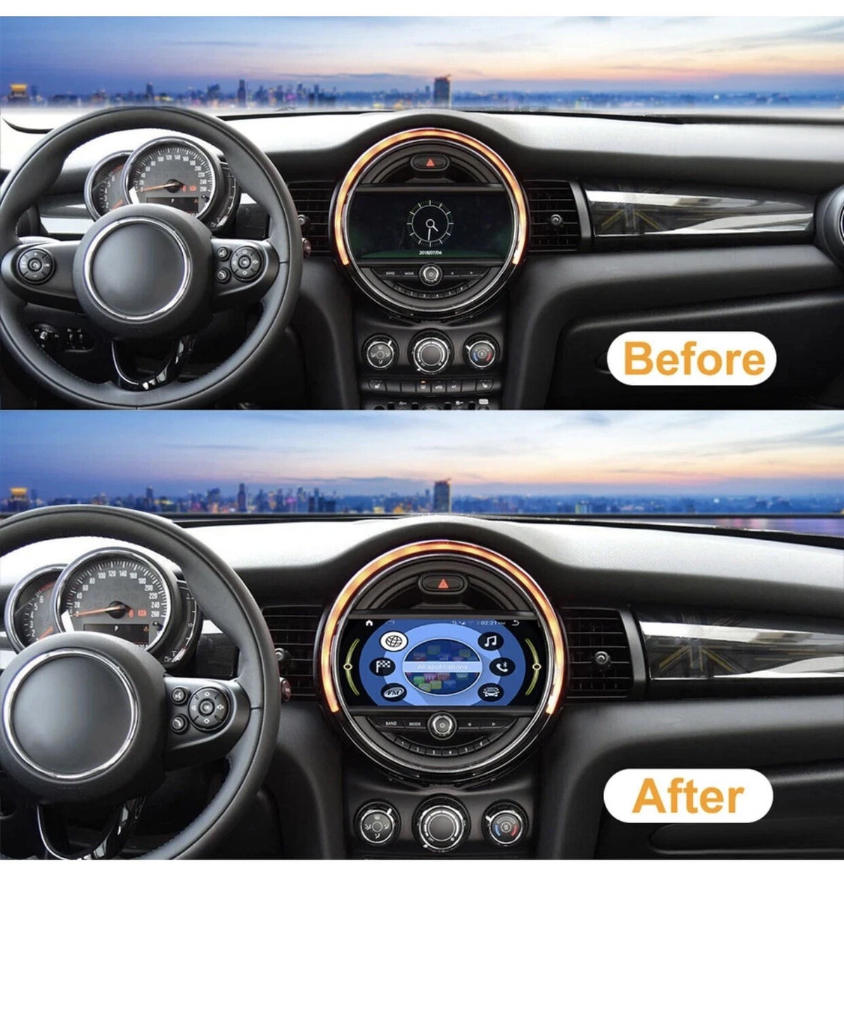 9" Android 13 Car Navigation Player 360 camera For BMW Mini Cooper NBT 2014-2017