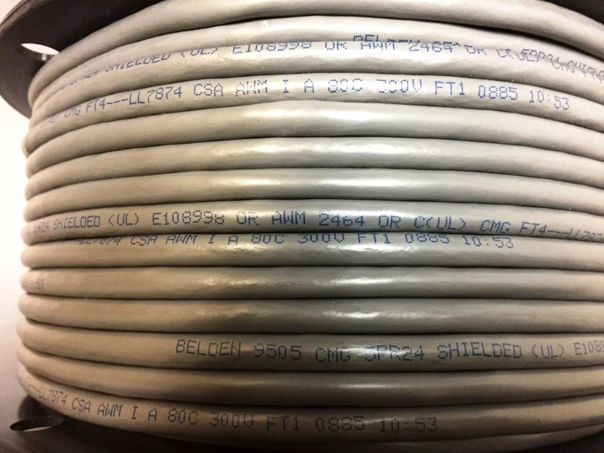 Belden 9505 5 Pair 24 AWG PVC Insulated Instrument Controlling Cable 300FT