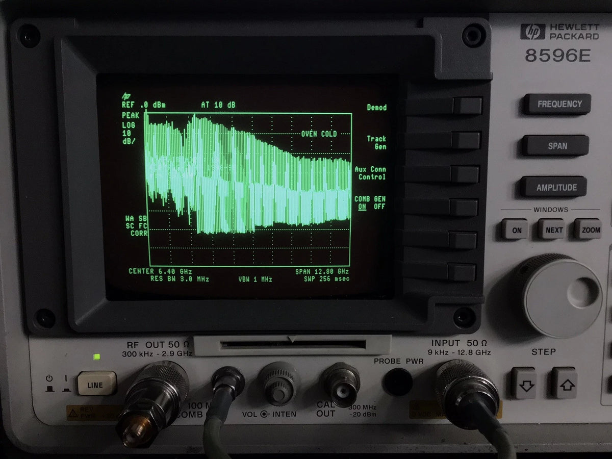 HP Agilent 8596E/8596EM Spectrum Analyzer 9kHz-12.8 GHz w/ Tracking Generator *D