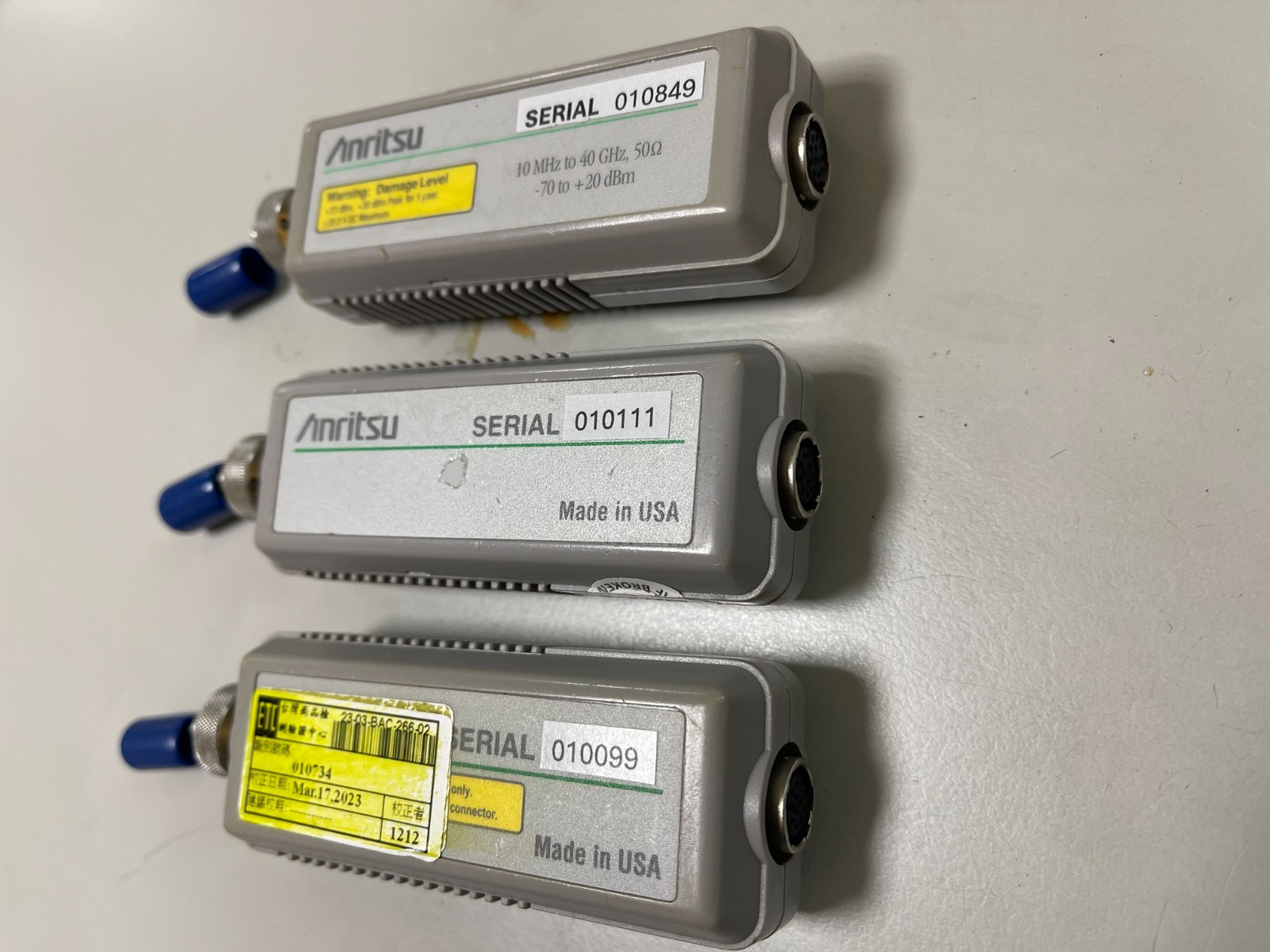 Anritsu MA2474A 10MHz - 40GHz Power Sensor 50 Ohm , 70 to -20dBm