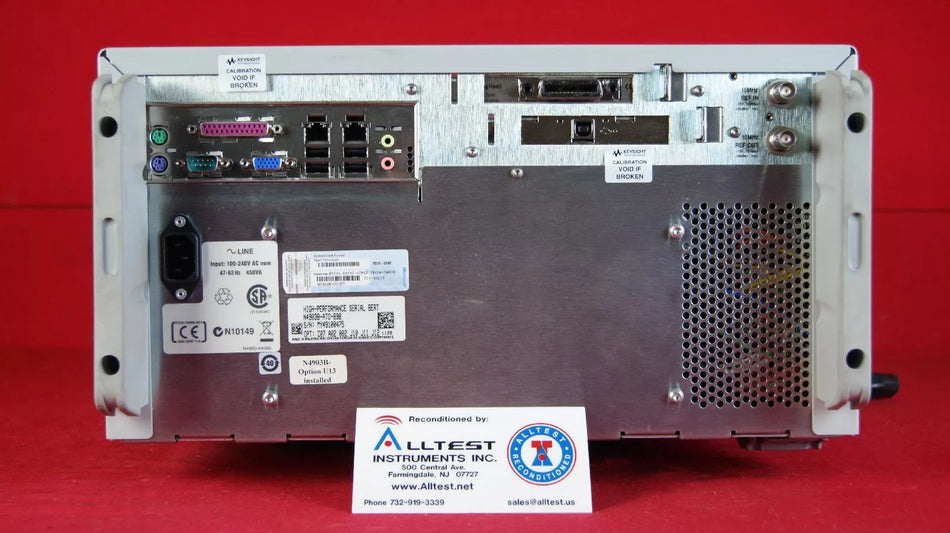 Agilent Keysight N4903B MY49100475 Serial J-BERT, 150 Mb/s - 12.5 Gb/s, OPTIONS