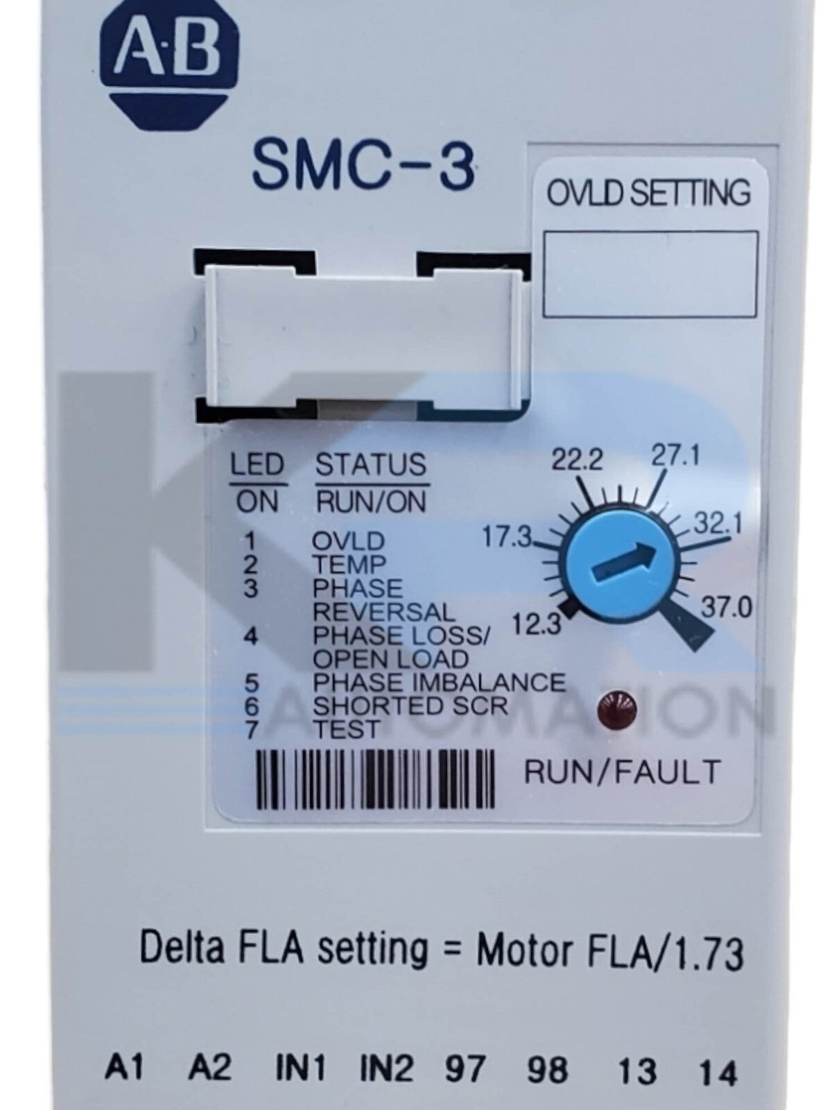 Allen Bradley 150-C37NBR SMC-3 Smart Motor Controller 37A 24V 3Ph